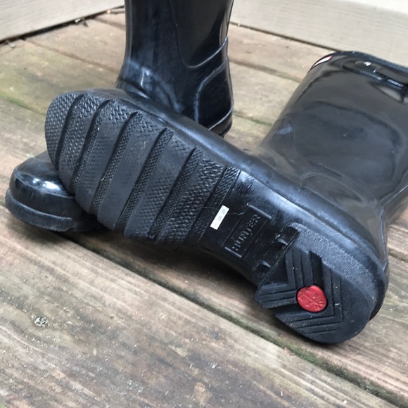 Hunter original rain boots black size 7 - Picture 3 of 4